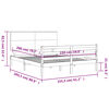 vidaXL Cadre de lit sans matelas bois massif