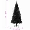 vidaXL Sapin de No&euml;l avec 300 LED avec support Noir 180 cm PVC
