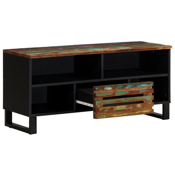 vidaXL Meuble TV 100x34x46 cm bois d'acacia solide