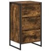 vidaXL Buffet Ch&ecirc;ne fum&eacute; 43 x 36 x 75,5 cm Bois d'ing&eacute;nierie