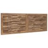 vidaXL T&ecirc;te de lit Montage mural Naturel 140 cm Bois de teck massif