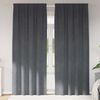 vidaXL Rideaux occultants 2 pcs Gris clair 140 x 225 cm Velours