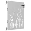 vidaXL Portail de jardin 85x150 cm acier corten conception d'herbe