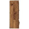 vidaXL Buffet haut vieux bois 36x35,5x103,5 cm bois d'ingénierie