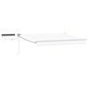 vidaXL Auvent r&eacute;tractable &eacute;lectrique Blanc 3,5 x 2,5 m