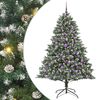 vidaXL Sapin de Noël artificiel Vert 180 cm PVC, plastique et acier
