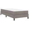 vidaXL Lit &agrave; ressorts avec matelas Taupe 100 x 200 cm tissu