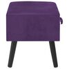 vidaXL Tables de chevet 2 pcs Violet foncé 40x35x40 cm Velours