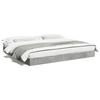 vidaXL Cadre de lit sans matelas gris b&eacute;ton 200x200 cm