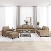 vidaXL Ensemble de canap&eacute;s 4 pcs avec coussins Cappuccino Similicuir