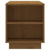vidaXL Meuble TV Marron miel 110x35x40,5 cm Bois de pin massif