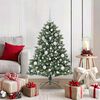 vidaXL Sapin de No&euml;l artificiel Vert 120 cm PVC, plastique et acier