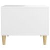 vidaXL Tables basses 2 pcs blanc 50x50x40 cm bois d'ingénierie