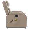 vidaXL Fauteuil inclinable de massage électrique cappuccino similicuir