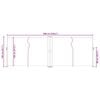 vidaXL Auvent lat&eacute;ral r&eacute;tractable Bleu 140 x 600 cm