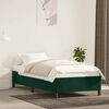 vidaXL Cadre de lit sans matelas vert foncé 80x200 cm velours