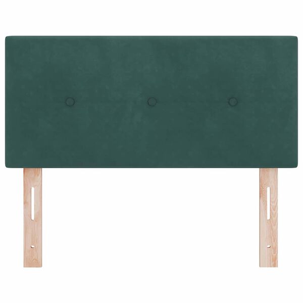 vidaXL T&ecirc;te de lit avec t&ecirc;te de lit Vert fonc&eacute; 100 cm Cuir synth&eacute;tique