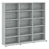vidaXL Armoire &agrave; CD Sonoma gris 100x23x89,5 cm Bois d'ing&eacute;nierie