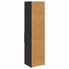 vidaXL Haut Armoire Ch&ecirc;ne noir 45 x 42,5 x 185 cm Bois d'ing&eacute;nierie