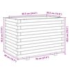 vidaXL Jardinière 70x40x49,5 cm bois de pin imprégné