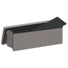 vidaXL Banc de rangement pliable gris clair faux lin