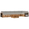vidaXL Ensemble de canap&eacute;s d'ext&eacute;rieur 7 pcs Naturel et gris clair