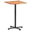 vidaXL Table de bar au bord naturel 60x60x110 cm Bois d'acacia massif