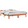 vidaXL Cadre de lit sans matelas cire marron 160x200cm bois pin massif