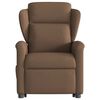 vidaXL Fauteuil inclinable de massage &eacute;lectrique Marron Tissu