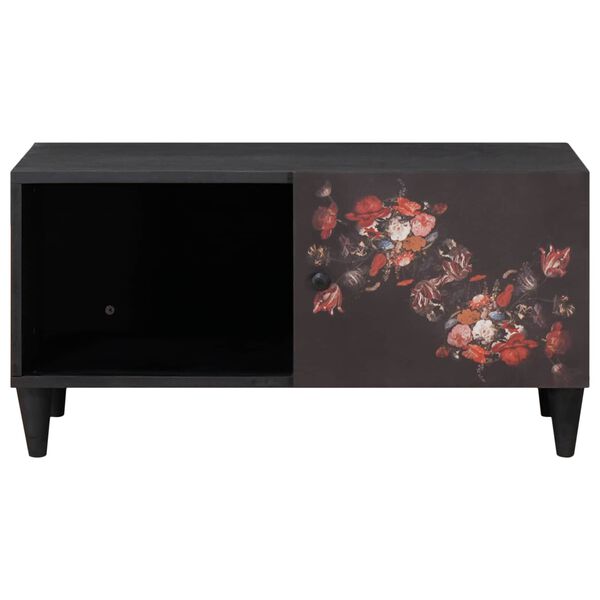 vidaXL Table basse Multicolore 80 x 50 x 40 cm Bois de mangue massif