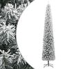 vidaXL Sapin de No&euml;l mince avec support et flocon de neige 300 cm PVC