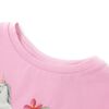 T-shirt enfants &agrave; manches courtes rose vif 128