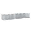 vidaXL Lit sur&eacute;lev&eacute; gabion 3 pc 400 x 100 x 60 cm Acier galvanis&eacute;