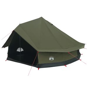 vidaXL Tente familiale Vert arm&eacute;e 10 personnes Polycoton