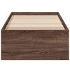vidaXL Cadre de lit sans matelas ch&ecirc;ne marron 75x190cm bois ing&eacute;nierie