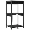 vidaXL Cabinet de chevet Ch&ecirc;ne noir 41 x 31 x 76 cm Bois d'ing&eacute;nierie