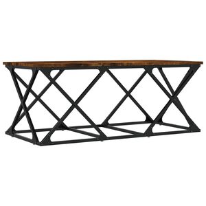 vidaXL Table basse ch&ecirc;ne fum&eacute; 100x49x40 cm bois d'ing&eacute;nierie