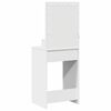 vidaXL Table de Toilette Blanc 50 x 41 x 135 cm Bois d'ing&eacute;nierie