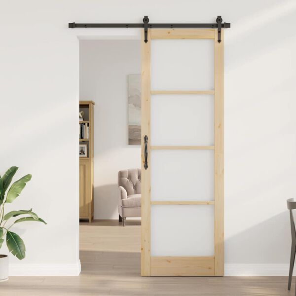 vidaXL Porte coulissante ORKDAL Naturel 78 x 232 cm
