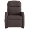 vidaXL Fauteuil inclinable marron fonc&eacute; tissu