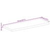 vidaXL Dessus de table à bord vivant 70x20x3,8 cm bois massif manguier