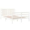 vidaXL Cadre de lit sans matelas blanc 120x190 cm bois de pin massif