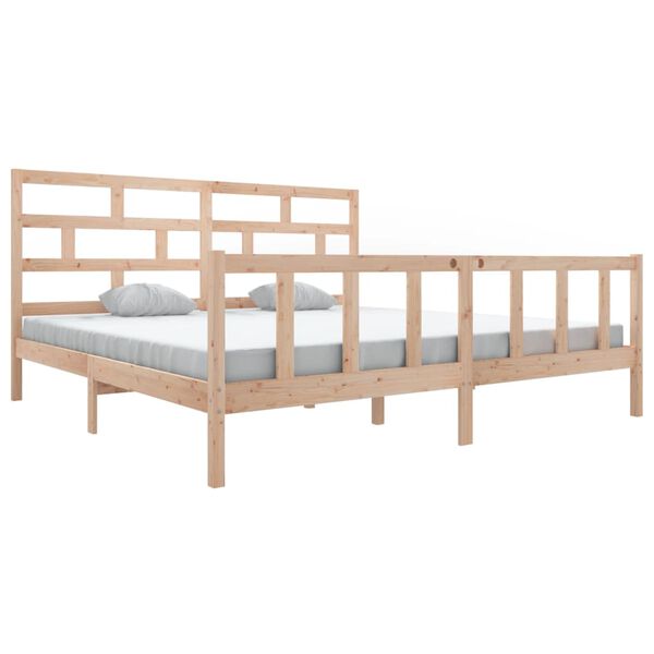 vidaXL Cadre de lit sans matelas bois de pin massif