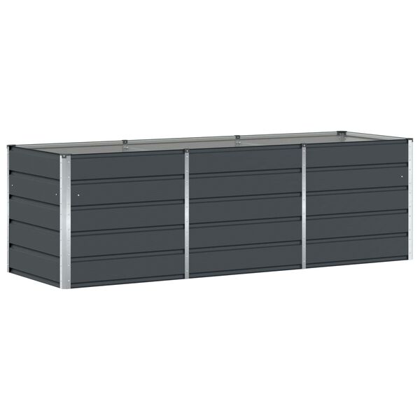 vidaXL Jardini&egrave;re Anthracite 240 x 80 x 75 cm Acier