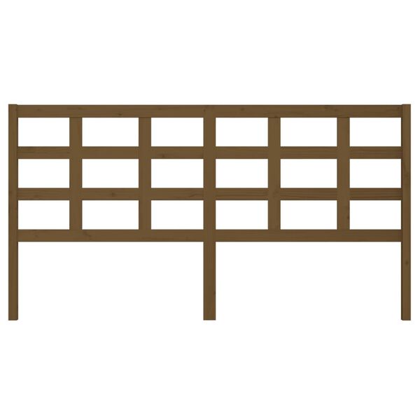 vidaXL T&ecirc;te de lit Marron miel 185,5x4x100 cm Bois massif de pin