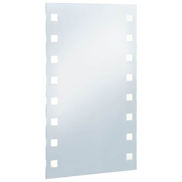 vidaXL Miroir mural à LED pour salle de bains 60x100 cm