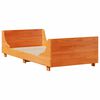 vidaXL Lit bibliothèque sans matelas cire marron 75x190 cm bois massif