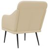 vidaXL Fauteuil Cr&egrave;me 63x76x80 cm Tissu