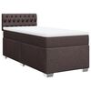 vidaXL Sommier &agrave; lattes de lit avec matelas Marron fonc&eacute; 90x190 cm