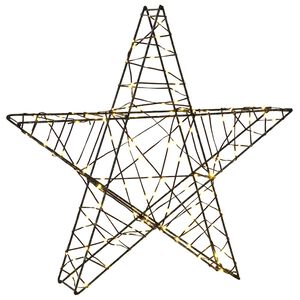 vidaXL &Eacute;toile de No&euml;l 3D 120 LED Blanc chaud 55 x 53,5 x 10 cm